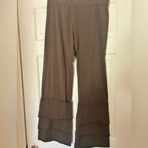 Matilda Jane Brown Wide Leg Pants with Tiered Hem